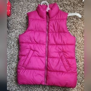 Old Navy pink puffer vest